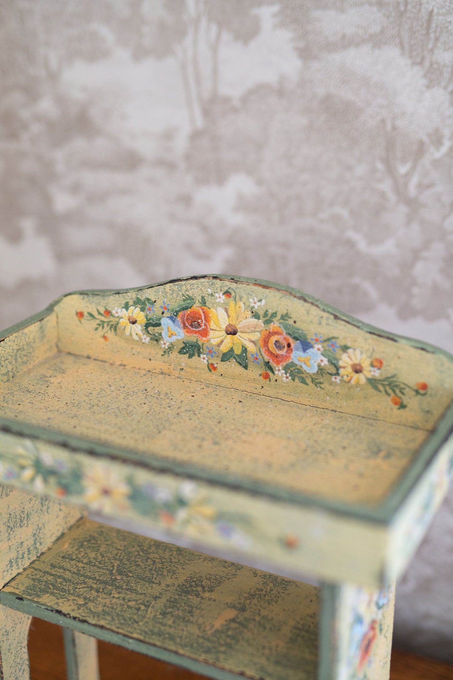 Primitive Hand-painted Shelf