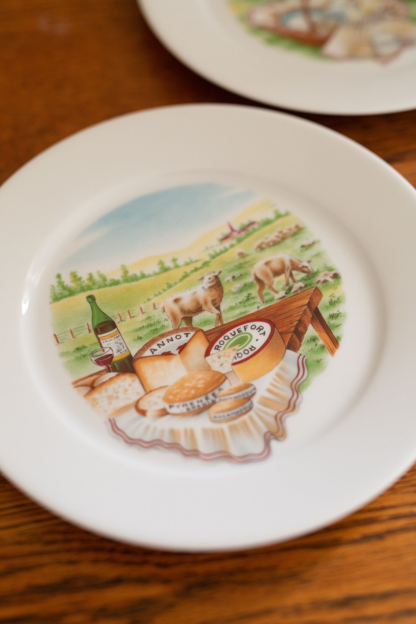 Limoge Cheese Plate Set