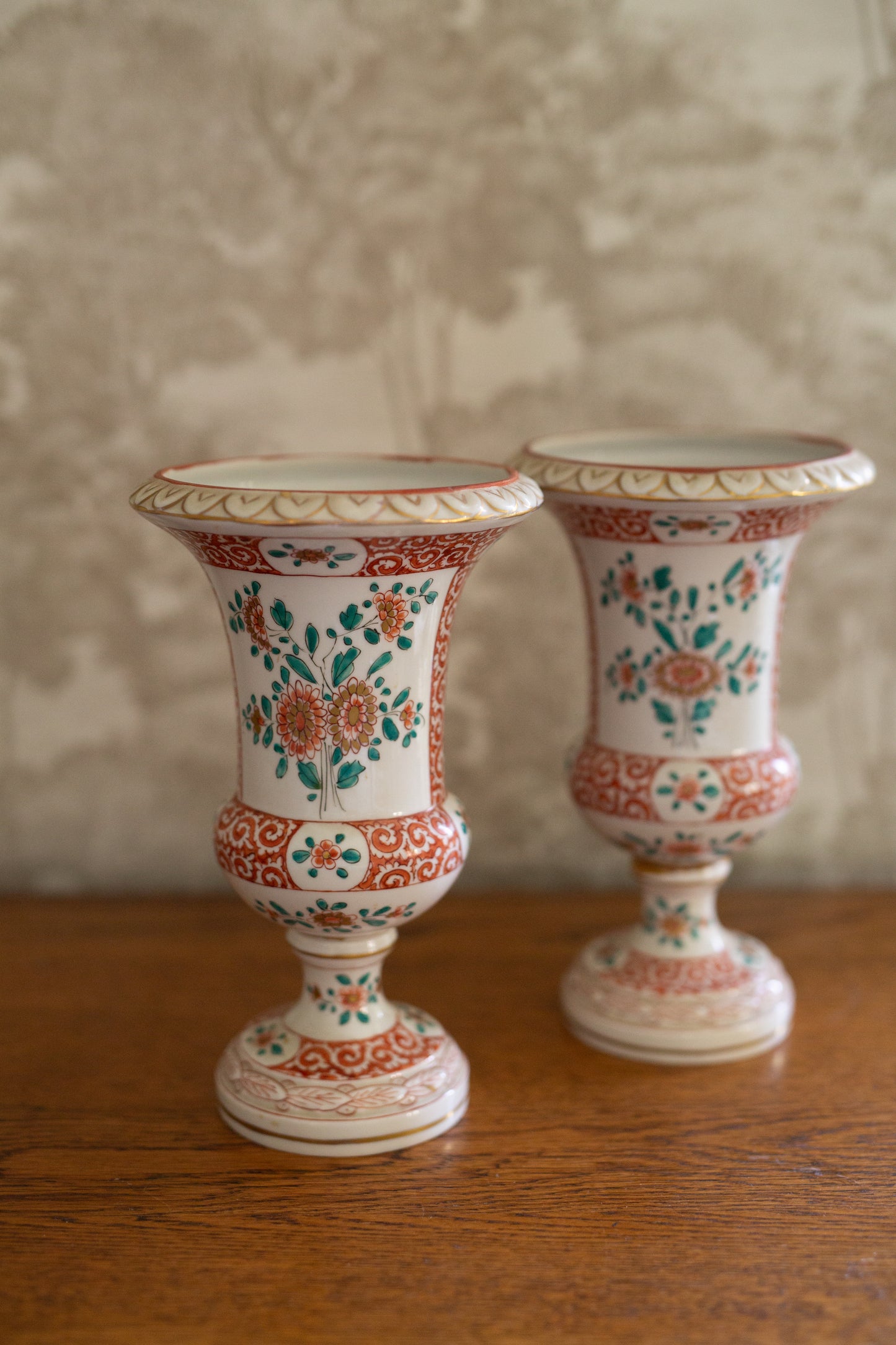 French Floral Vase Urn