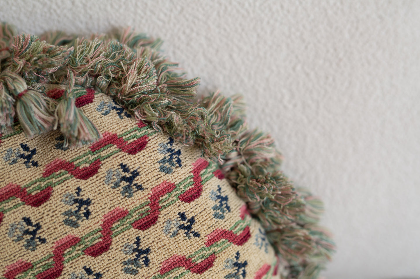 Custom Needlepoint Tassel Pillow