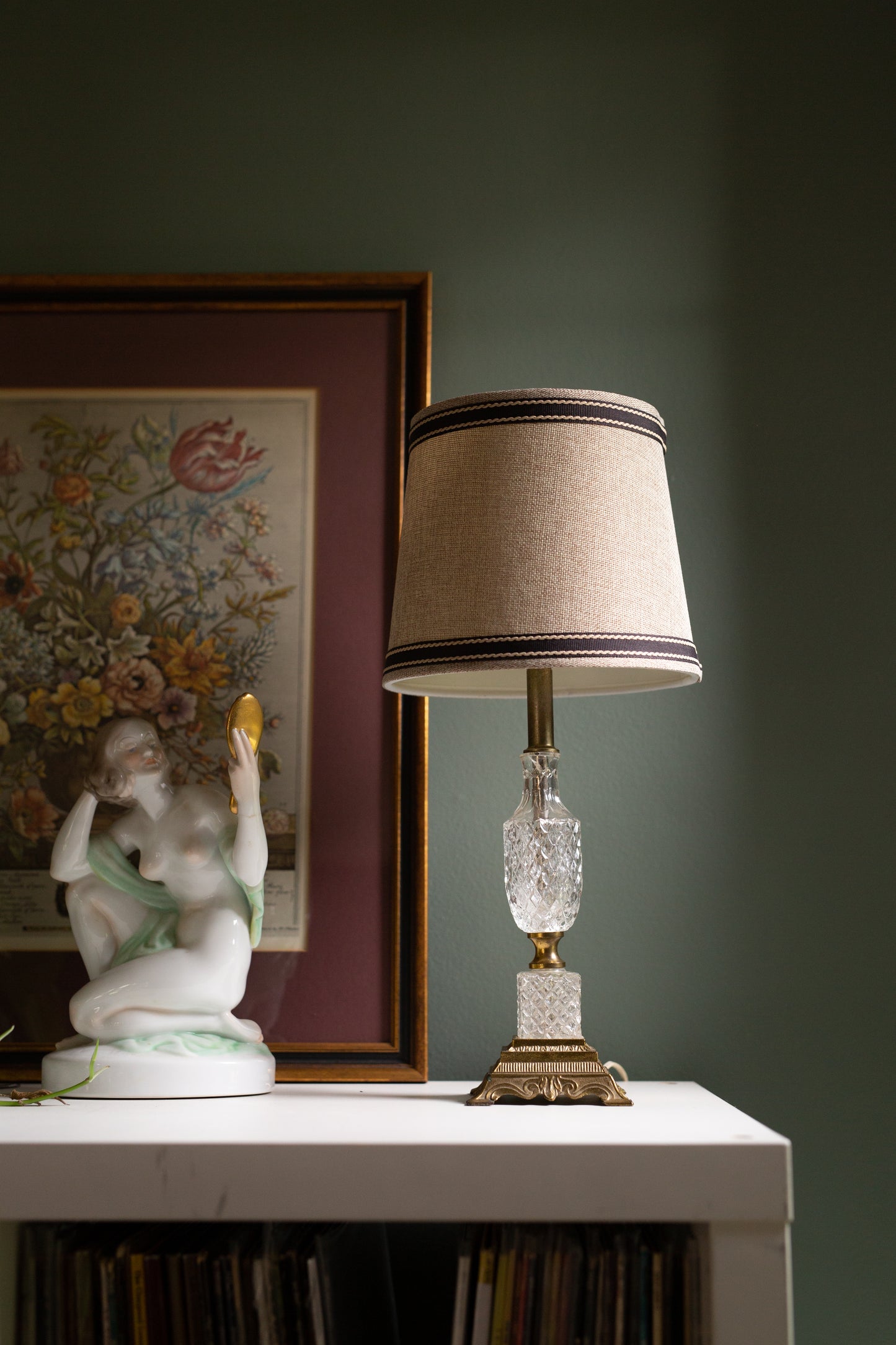 Brass and Glass Lamp