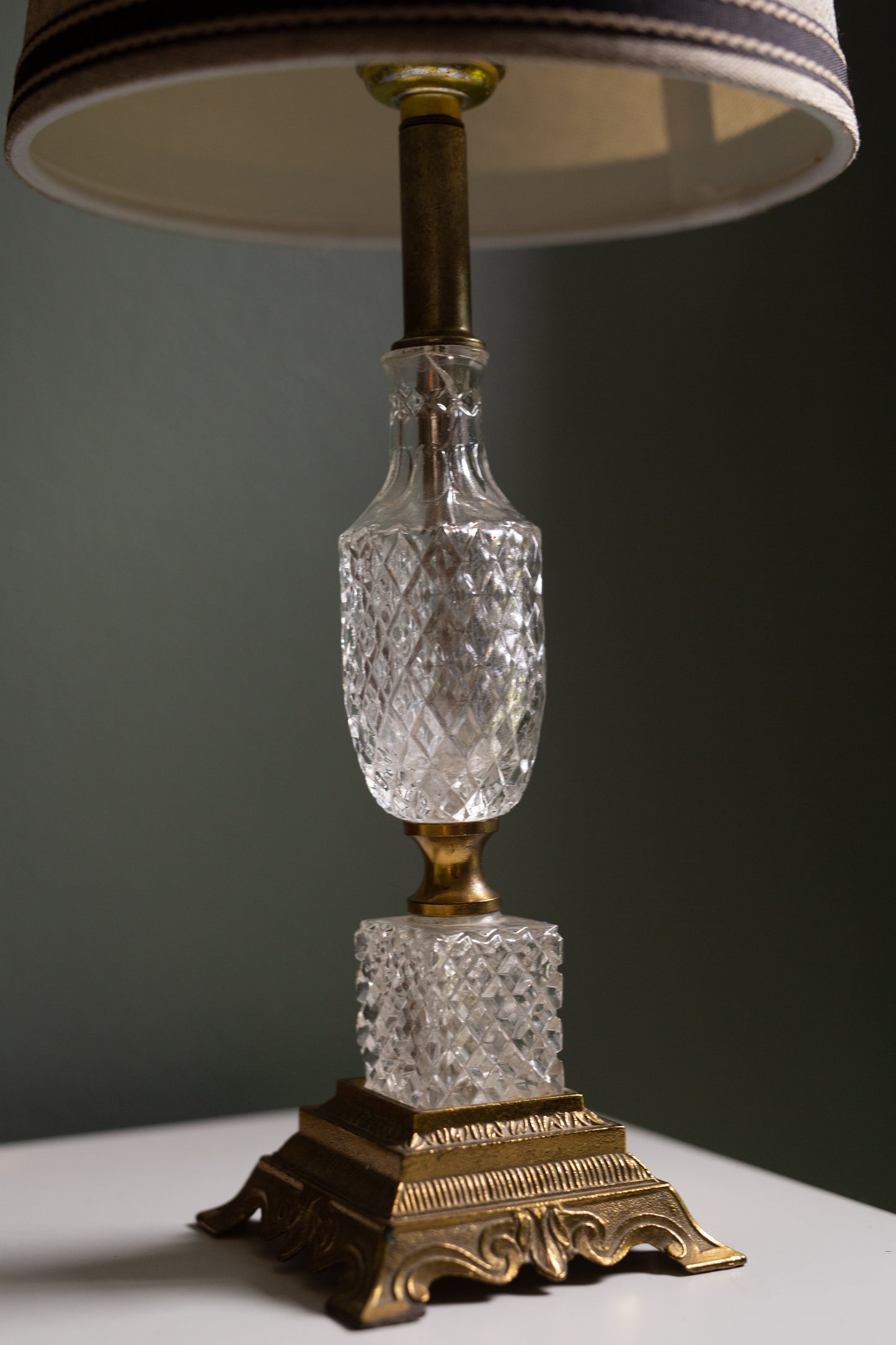 Brass and Glass Lamp