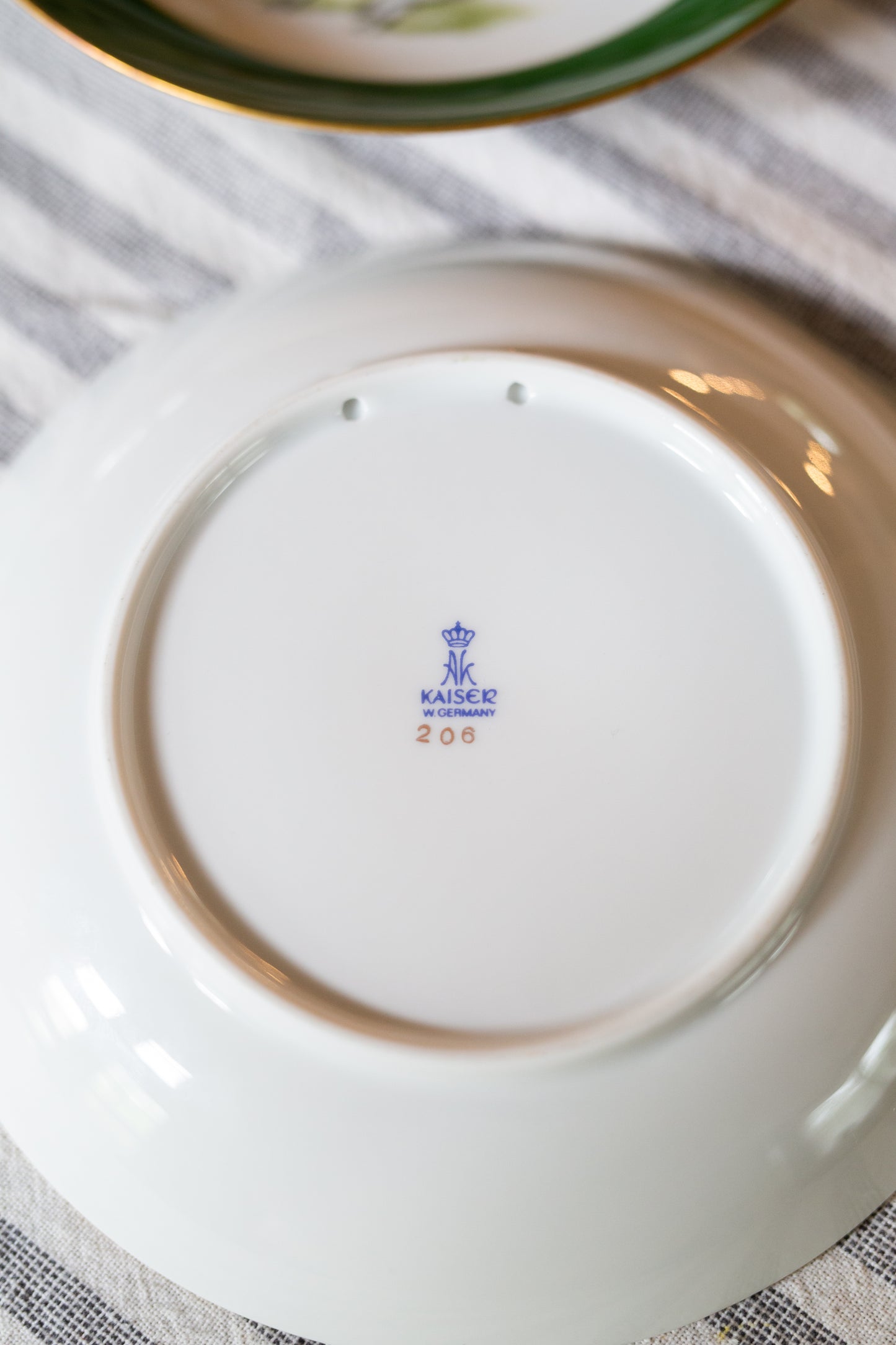Vintage Alboth & Kaiser AK Porcelain Fox Hunting Shallow Bowl