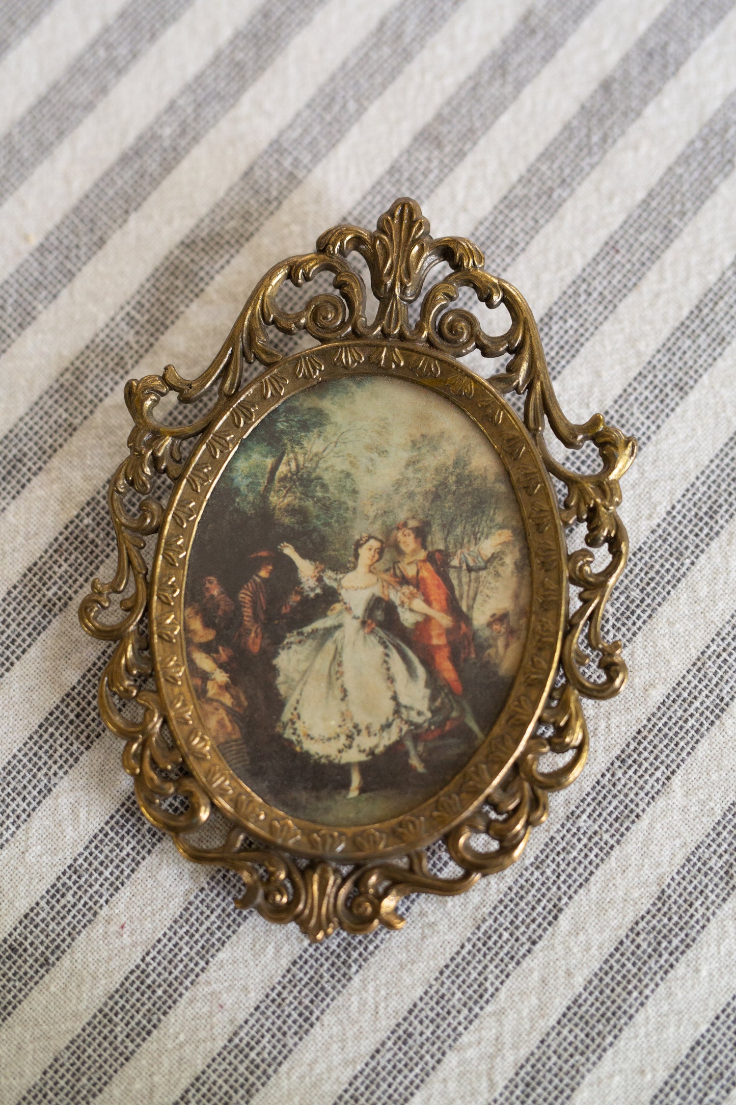Ornate Framed Brass Picture/Frame