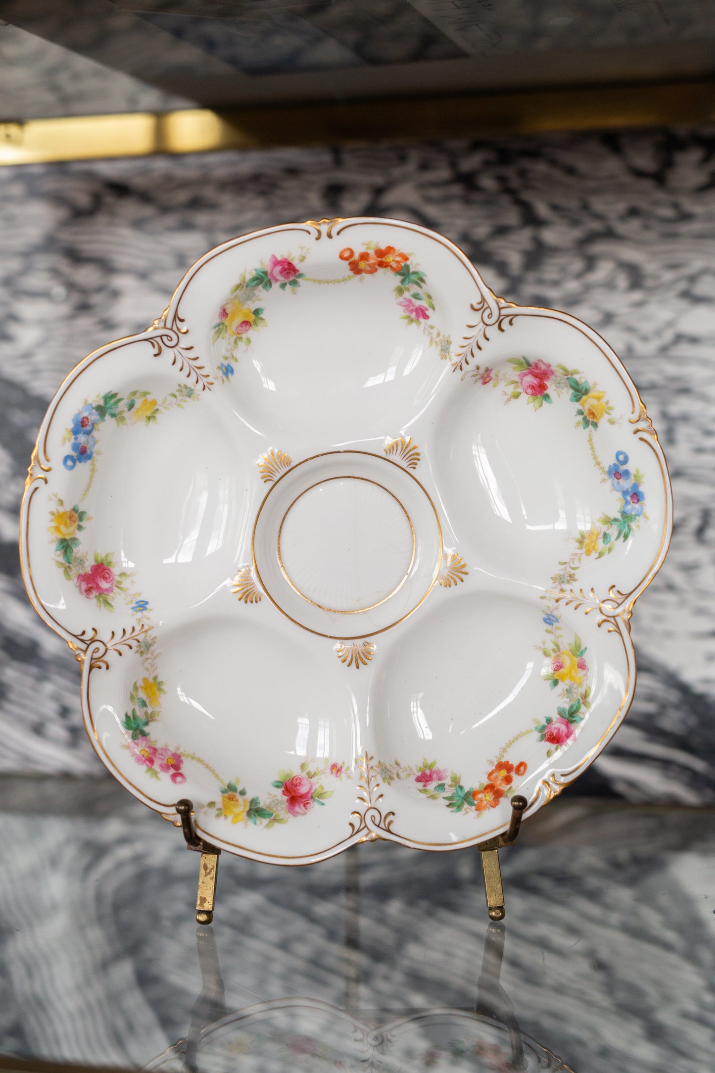 Antique Cauldon England Oyster Plate