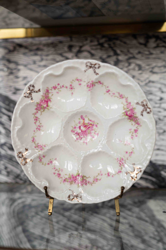Antique Victorian Schmidt & CO. Oyster Plate