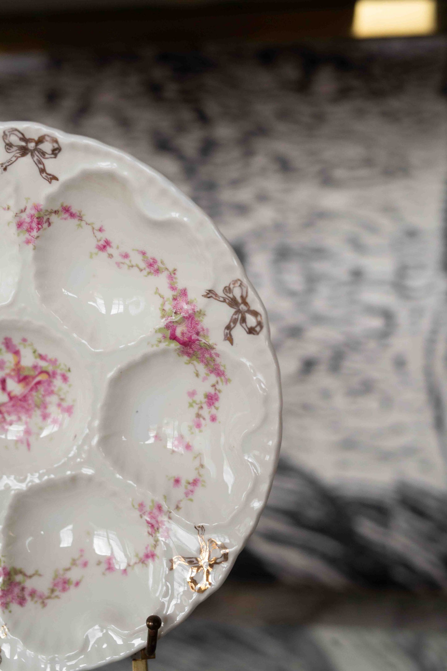 Antique Victorian Schmidt & CO. Oyster Plate