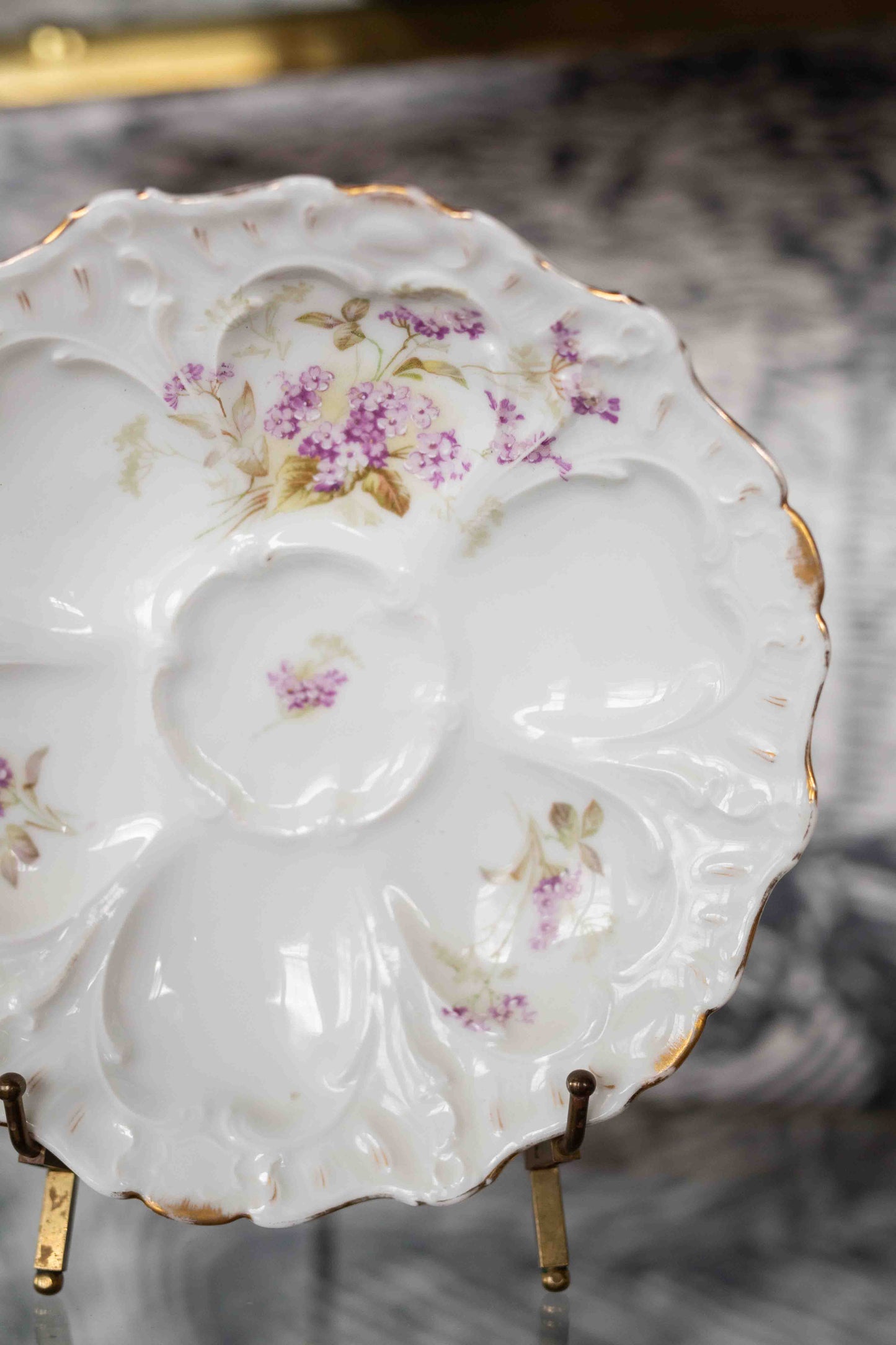 Antique Weimer Germany Oyster Plate