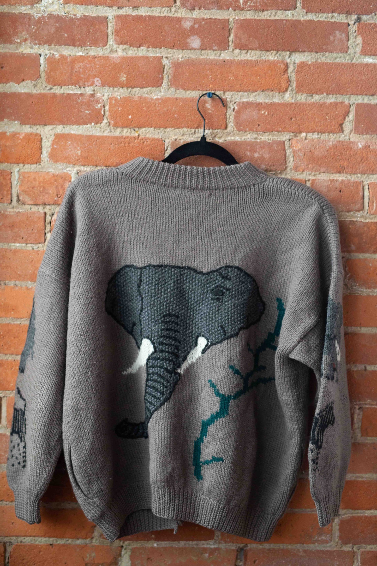 1980s Jayson Younger Wool Animals Cardigan