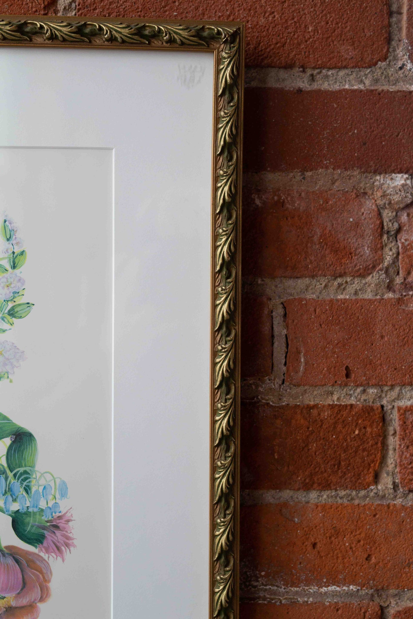 Floral Lithograph, Signed