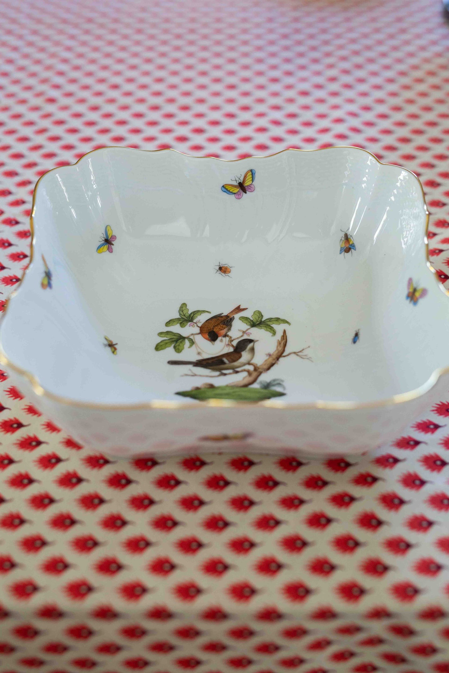 Herend Rothschild Bird Salad Dish
