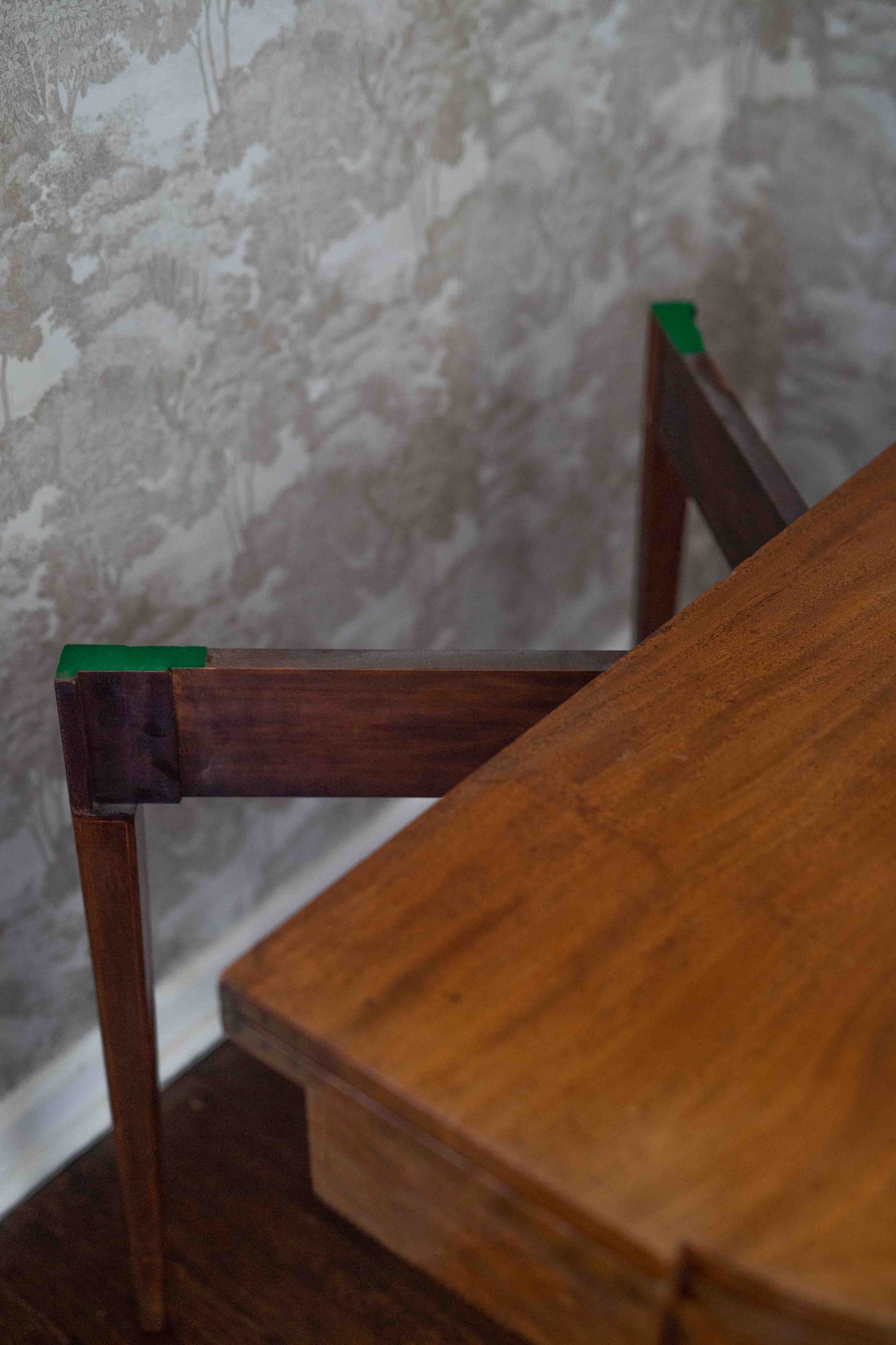 Antique George III Inlaid Mahogany Fold-Over Card / Tea Table