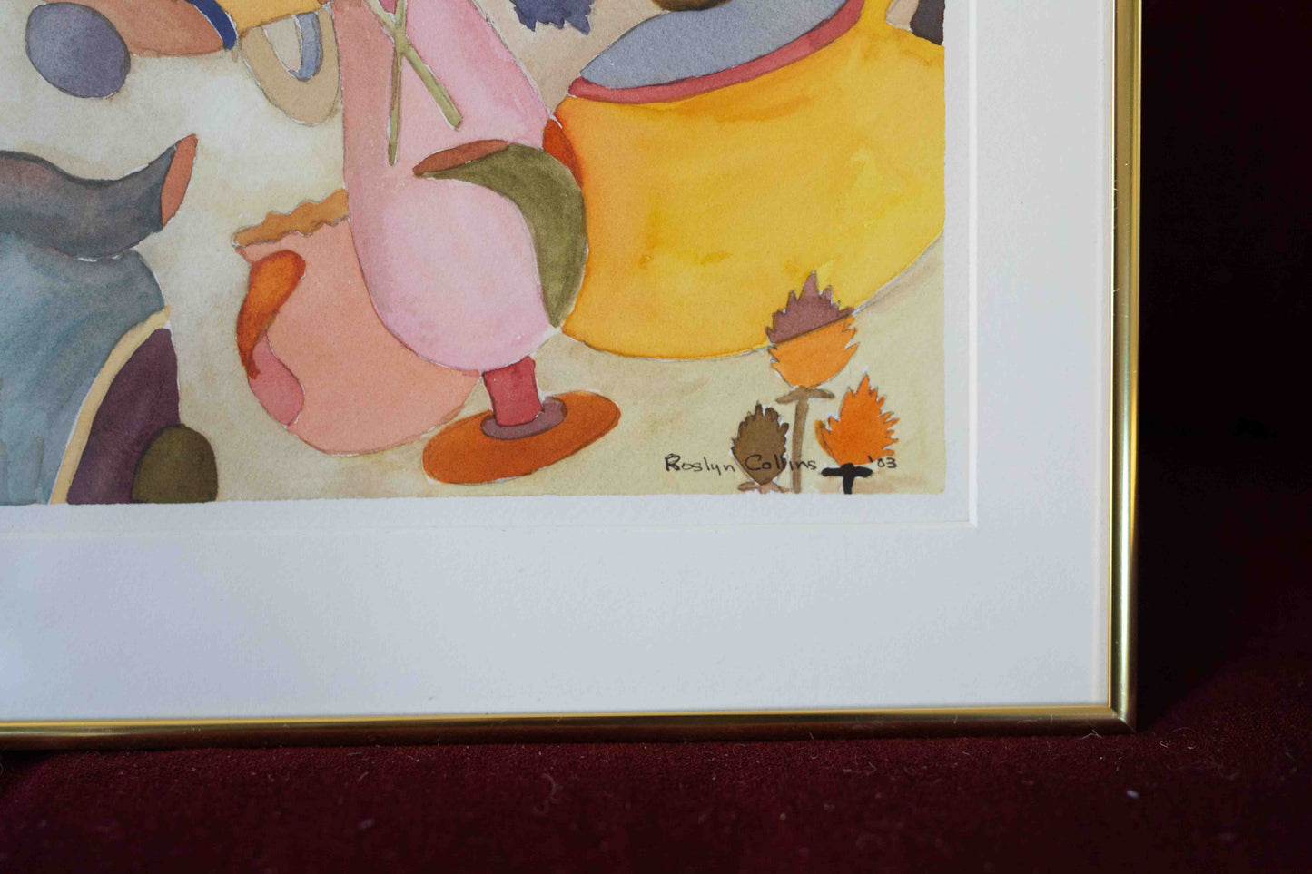 Roslyn Collins '83 Abstract Watercolor