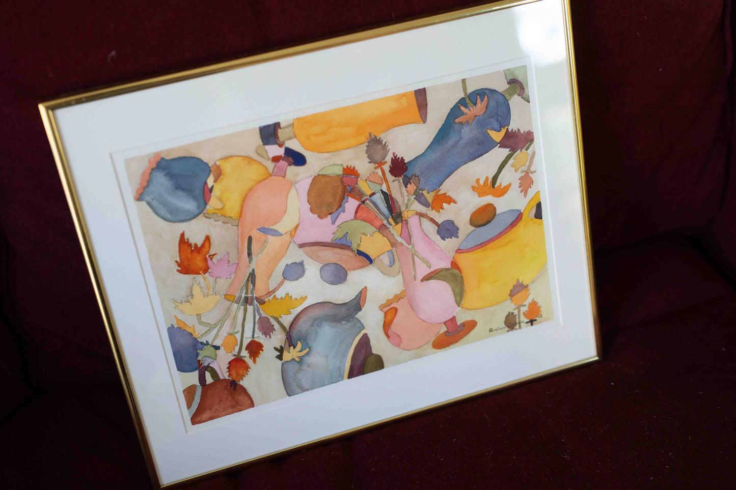 Roslyn Collins '83 Abstract Watercolor