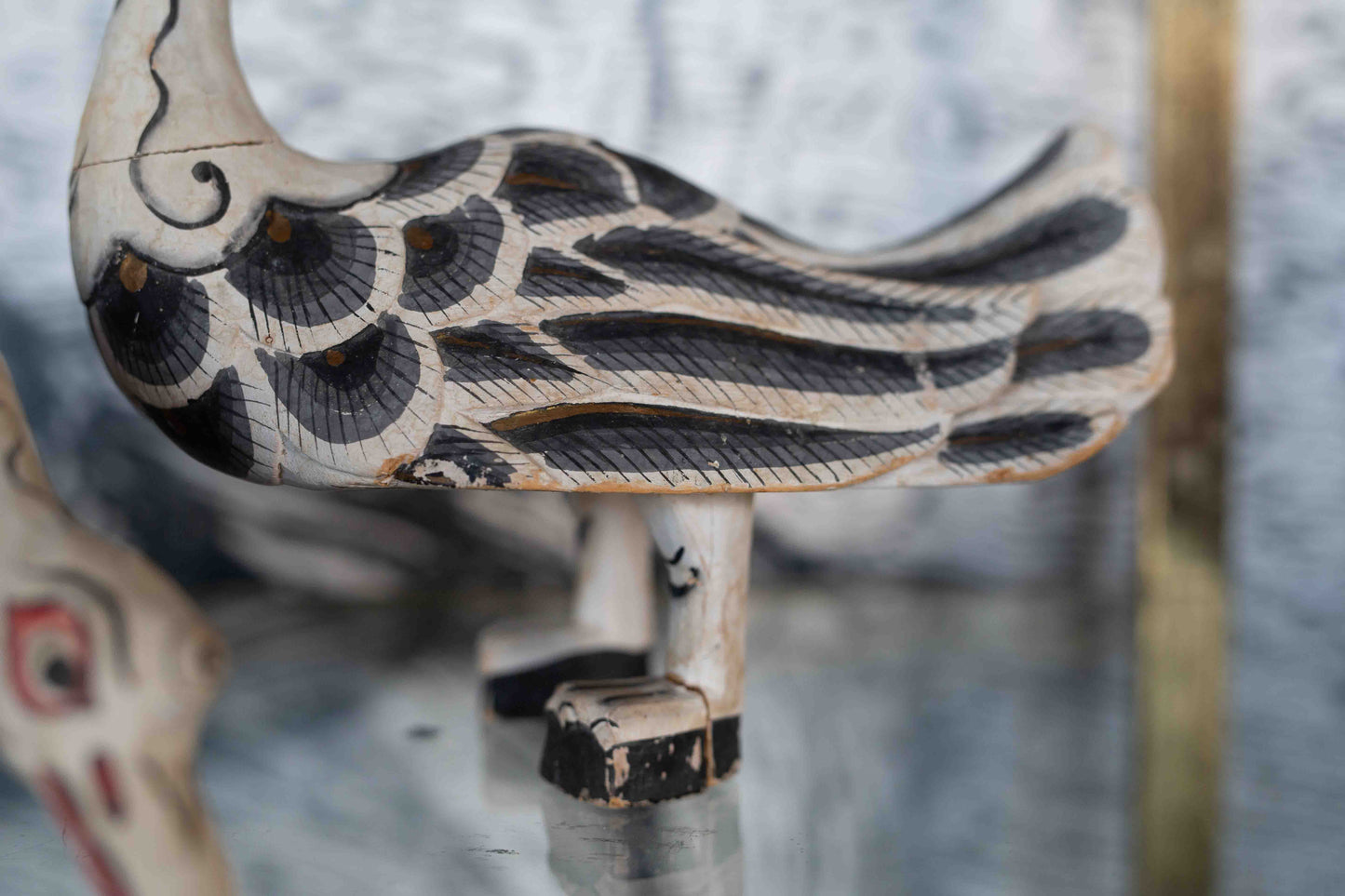 Pair of Hand Carved and painted folk art ducks