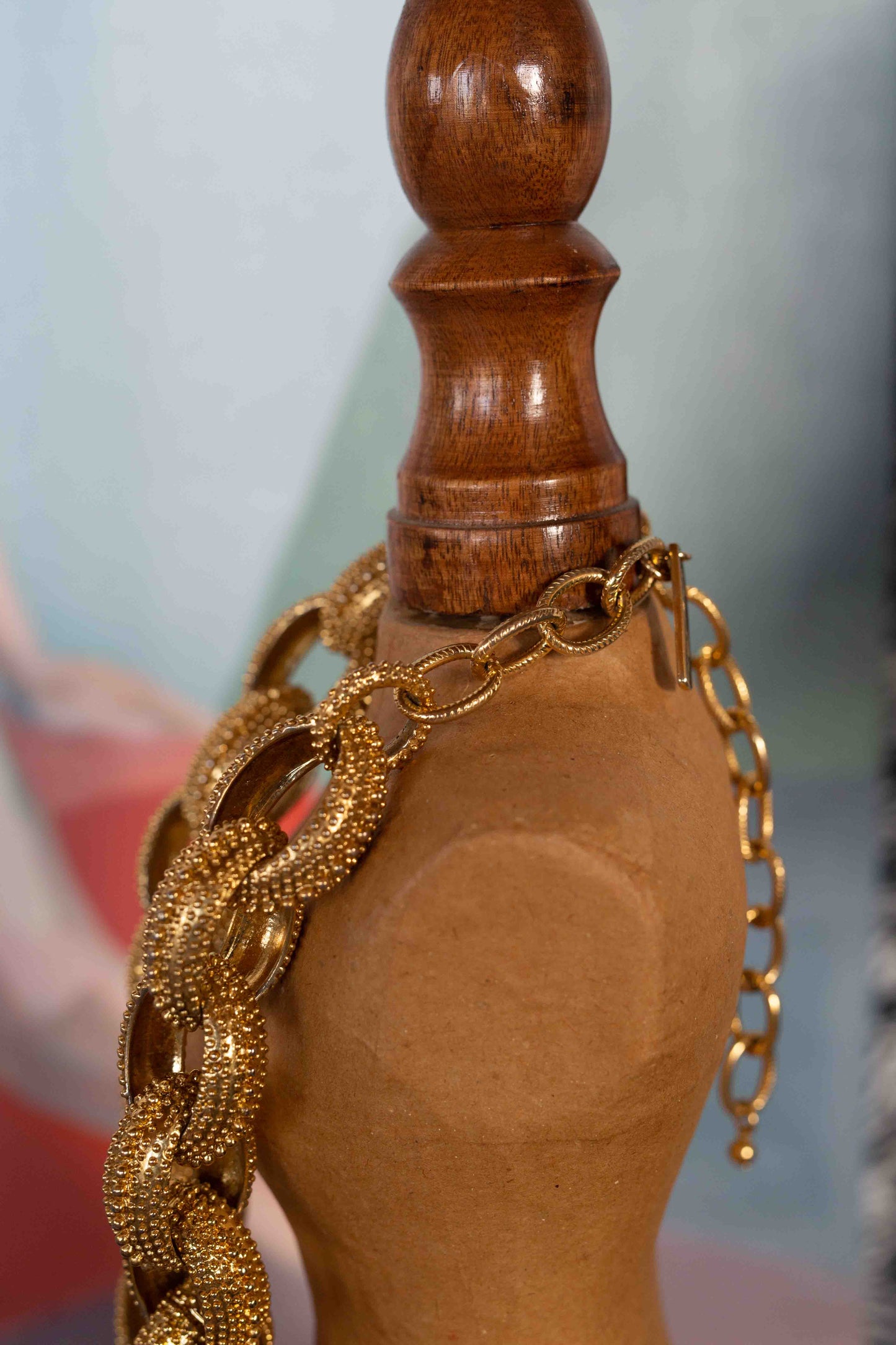 Oscar De La Renta Gold tone chunky necklace