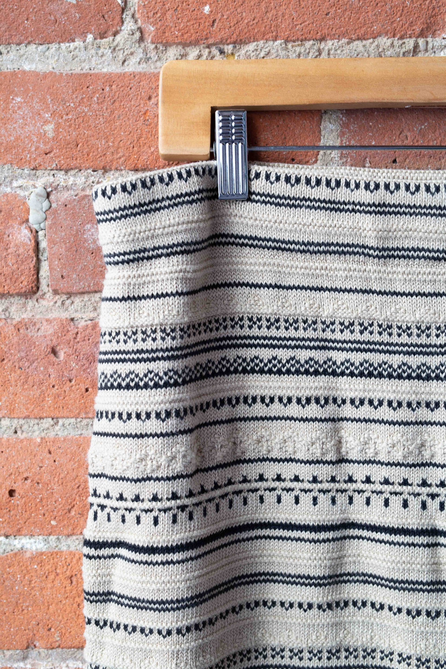 Ralph Lauren Linen Blend Midi Knit Skirt, Large