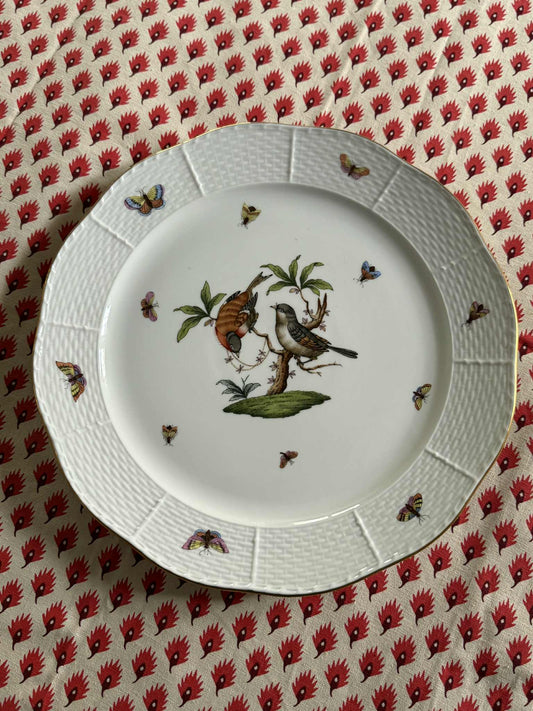 Herend Rothschild Bird dinner plate.