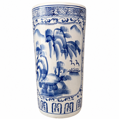 Chinoiserie Porcelain Umbrella Stand