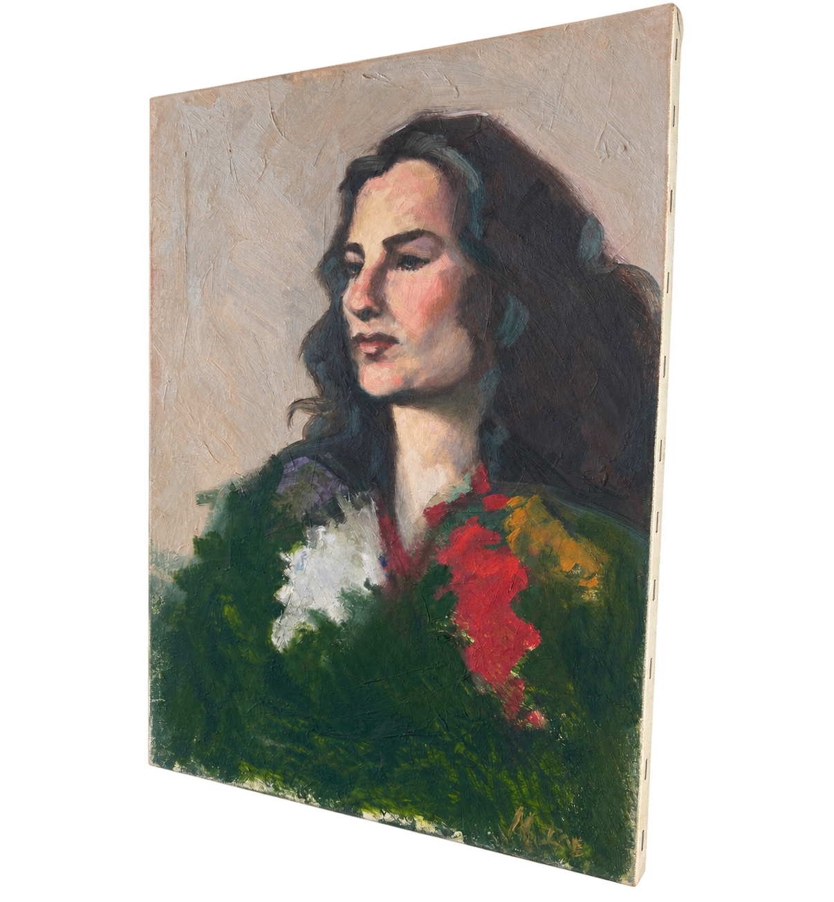 Vintage Oil Painting, "Monica"