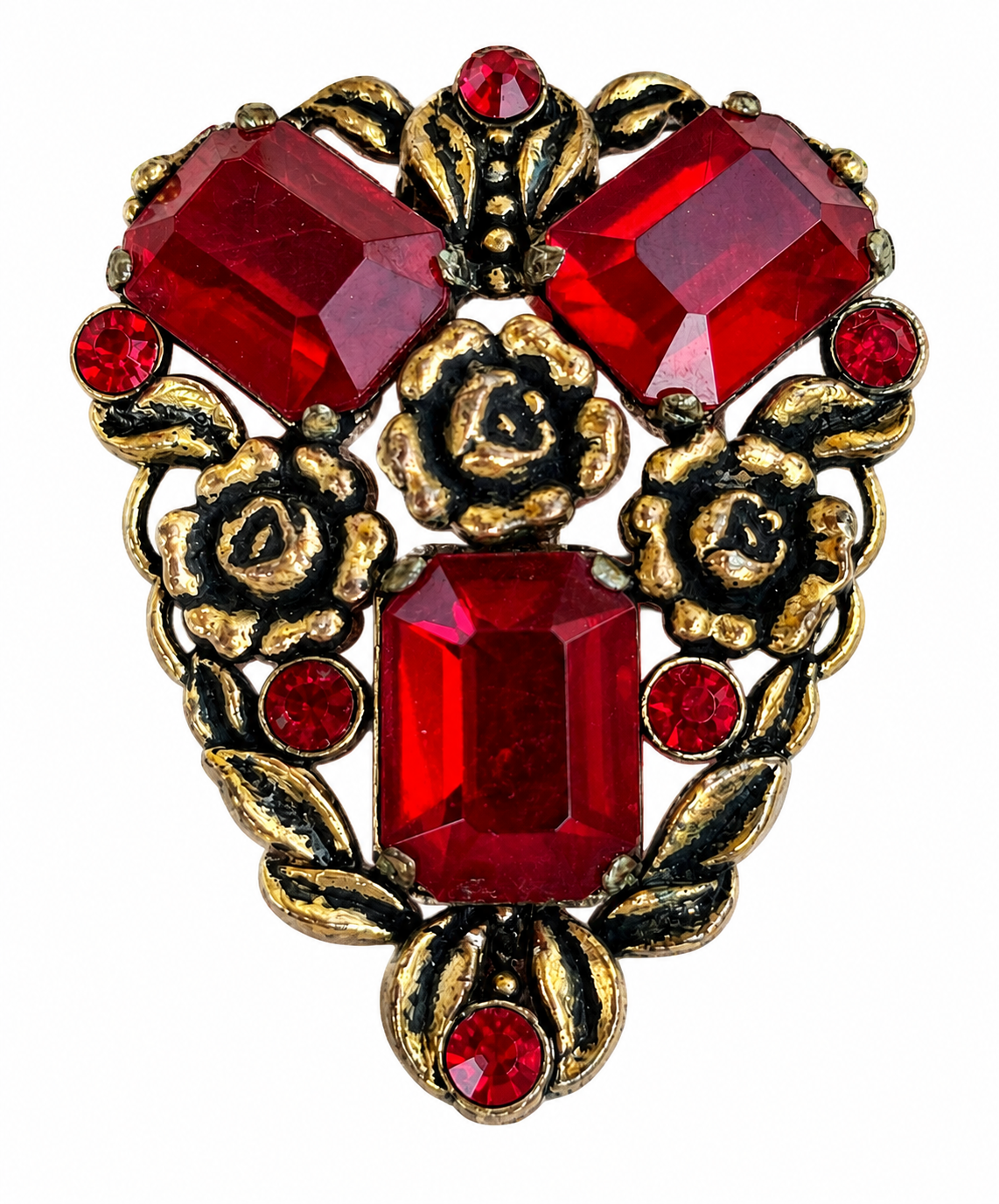 Vintage Rose Dress Clip