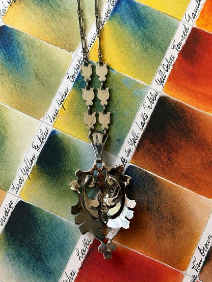 Art Deco Sterling Silver & Marcasite Necklace, c. 1925–1935