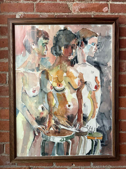 Henry Fusco Nude Watercolor