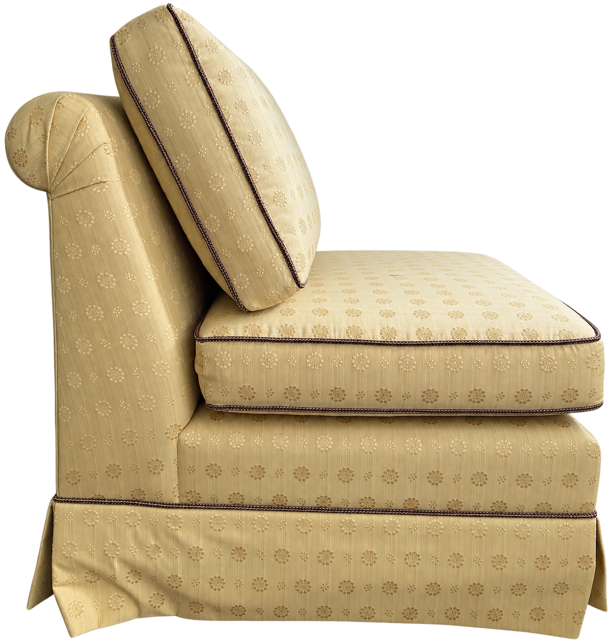 Vintage Custom Upholstered Slipper Chairs