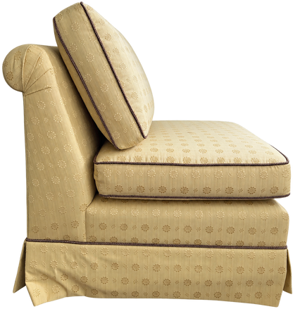 Vintage Custom Upholstered Slipper Chairs