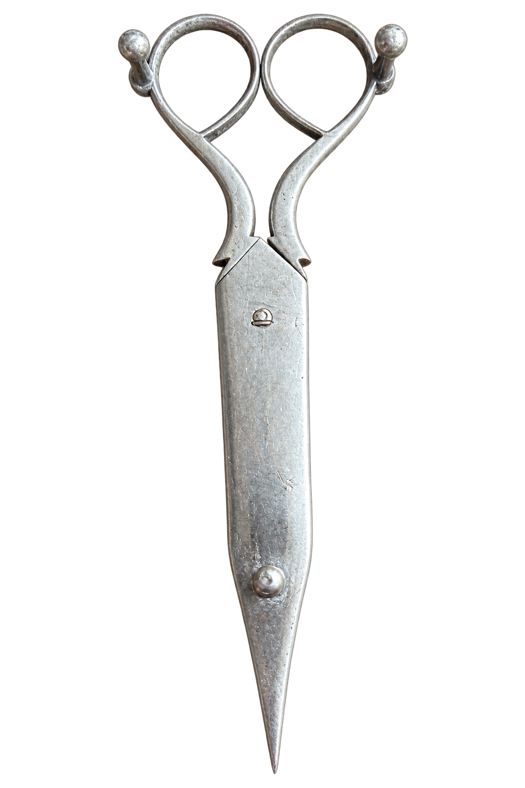 Antique 19th-Century Silver-Plated Candle Snuffer & Wick Trimmer