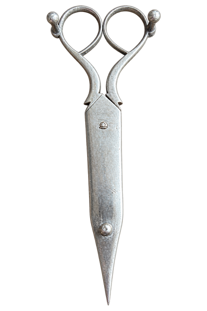 Antique 19th-Century Silver-Plated Candle Snuffer & Wick Trimmer