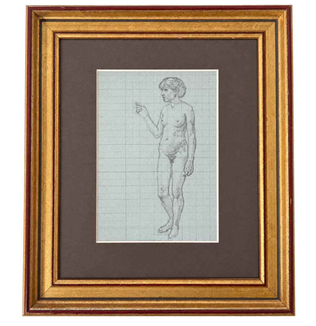 Female Nude Study, 1982 from Paris Flea Market