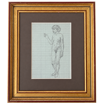 Female Nude Study, 1982 from Paris Flea Market