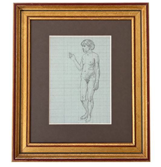 Female Nude Study, 1982 from Paris Flea Market