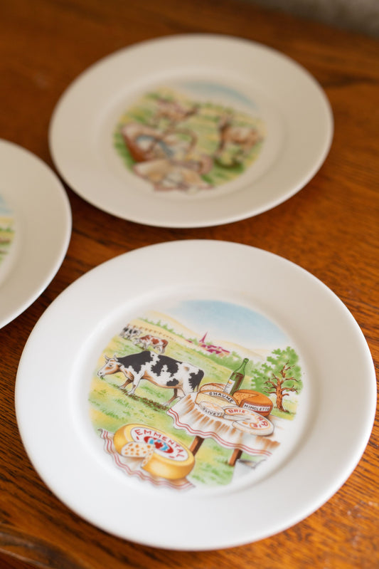 Limoge Cheese Plate Set