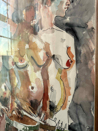 Henry Fusco Nude Watercolor