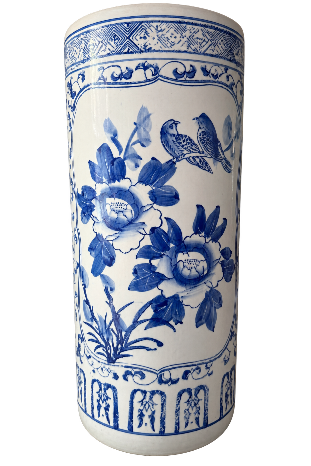 Chinoiserie Porcelain Umbrella Stand