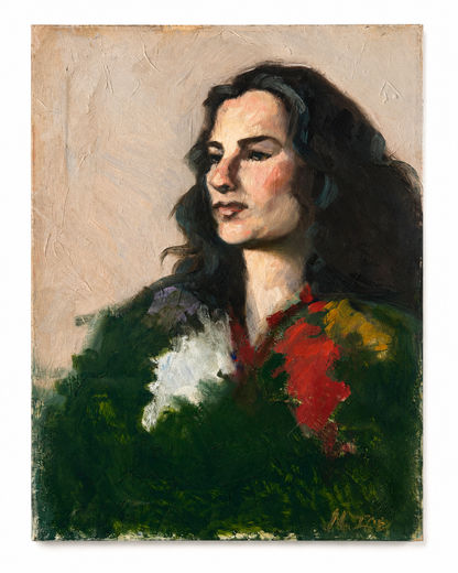 Vintage Oil Painting, "Monica"