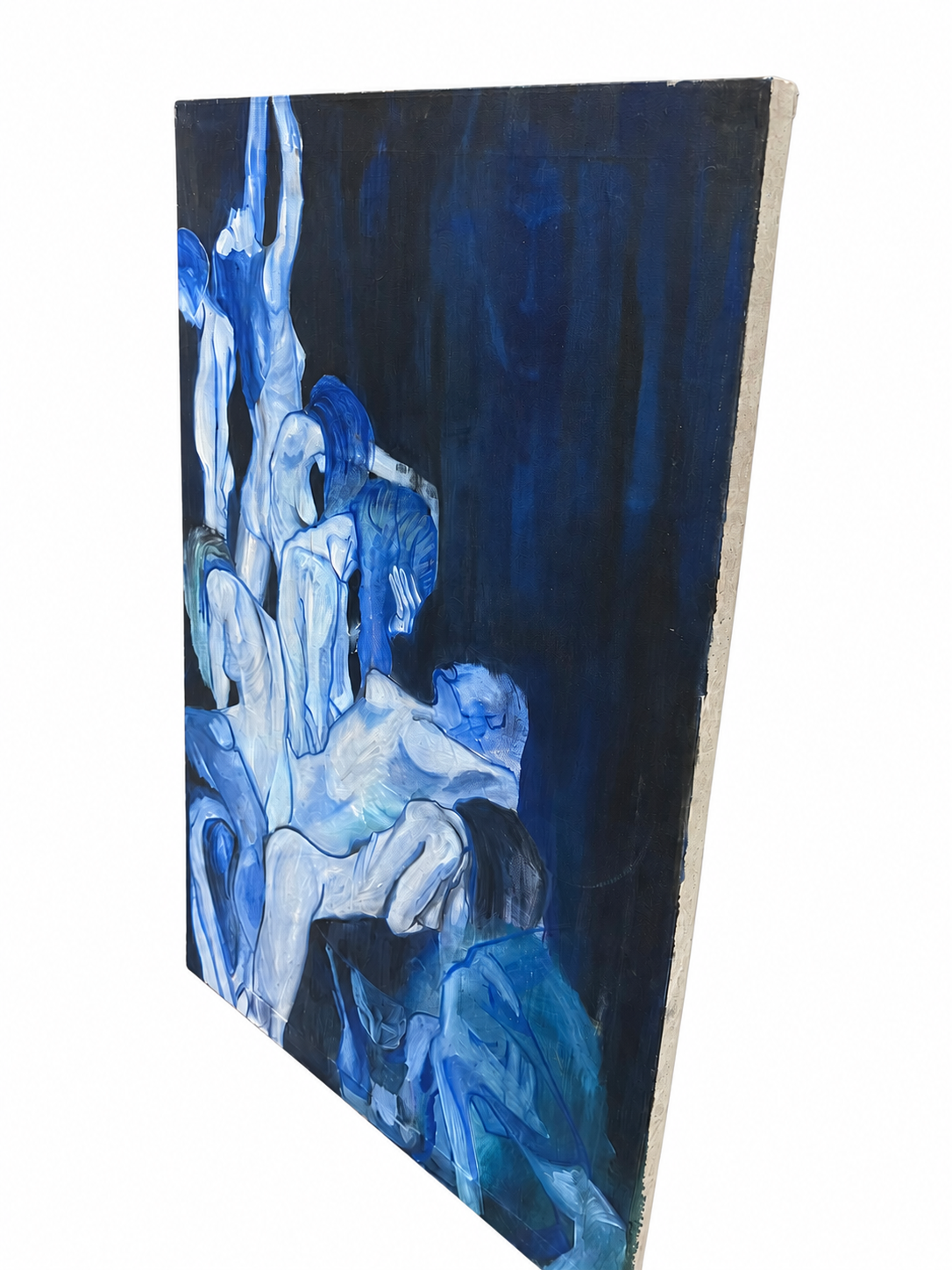 Abstract Figural Bodies on Canvas, 53X36"