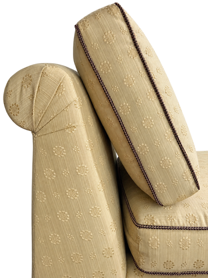Vintage Custom Upholstered Slipper Chairs