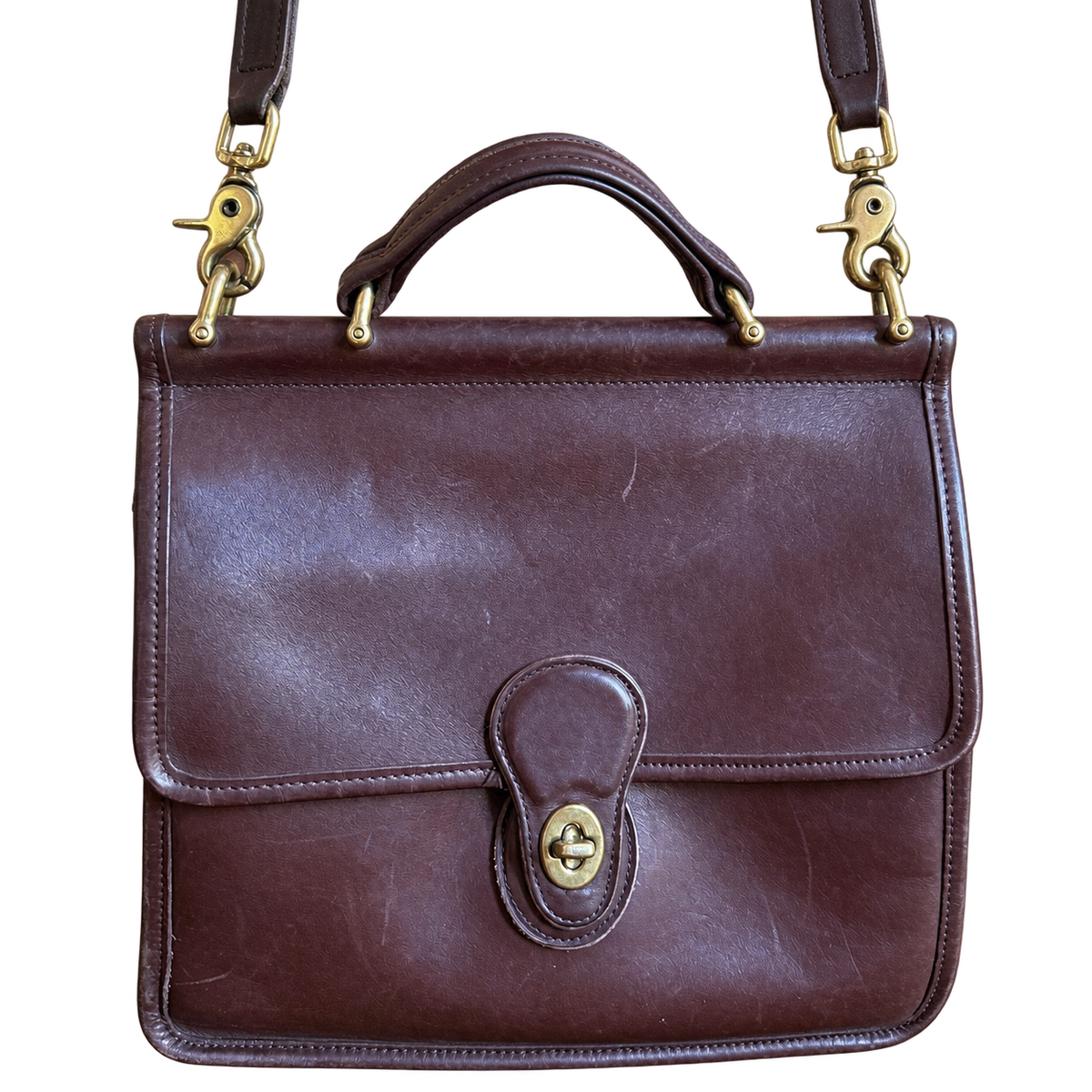 Vintage Coach Willis Bag,  Mahogany Brown