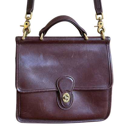 Vintage Coach Willis Bag,  Mahogany Brown