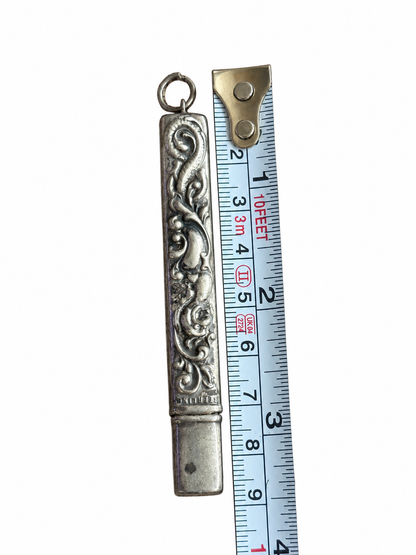 Antique Sterling Silver Chatelaine Dragon Nail File