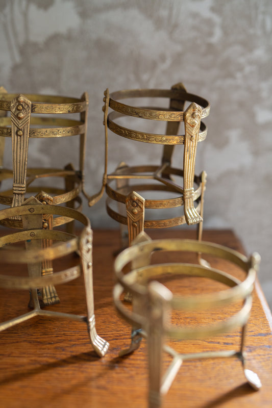 Ornate Brass Plant Stands