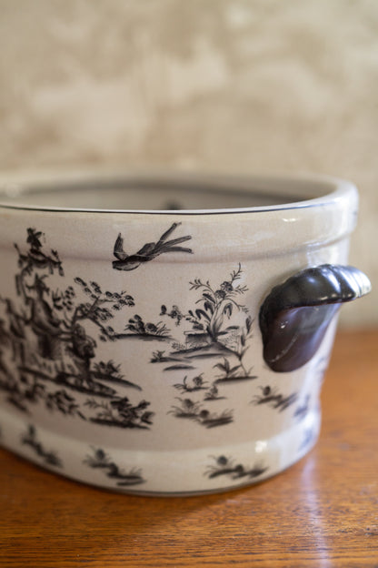 Toile Porcelain Foot bath, Planter