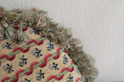 Custom Needlepoint Tassel Pillow