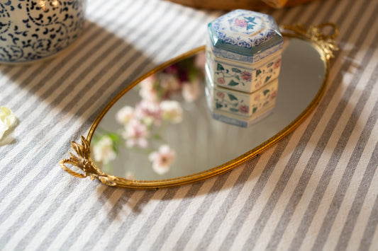 Oval Mirror Tray