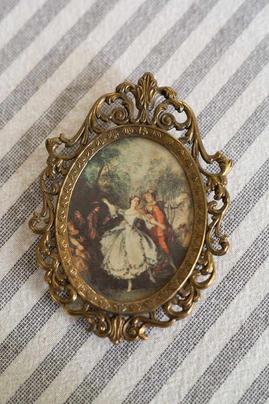Ornate Framed Brass Picture/Frame