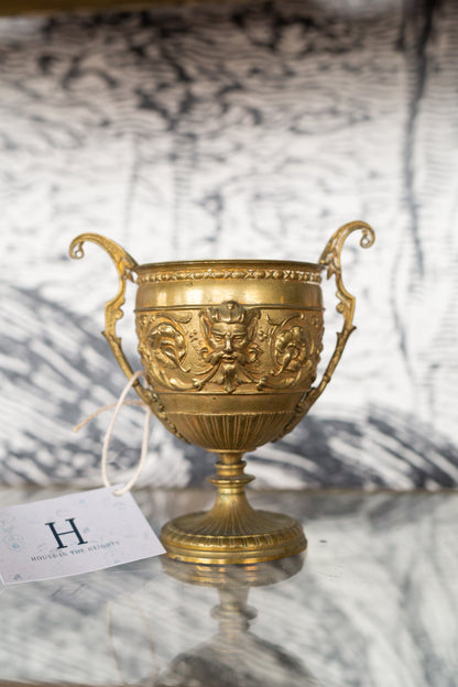 Antique 19th Century Ornate Brass Trophy Cup