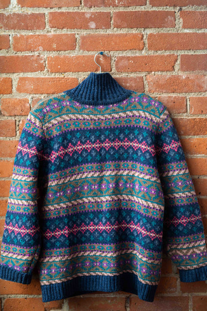 80's Susan Bristol Fair Isle Cardigan